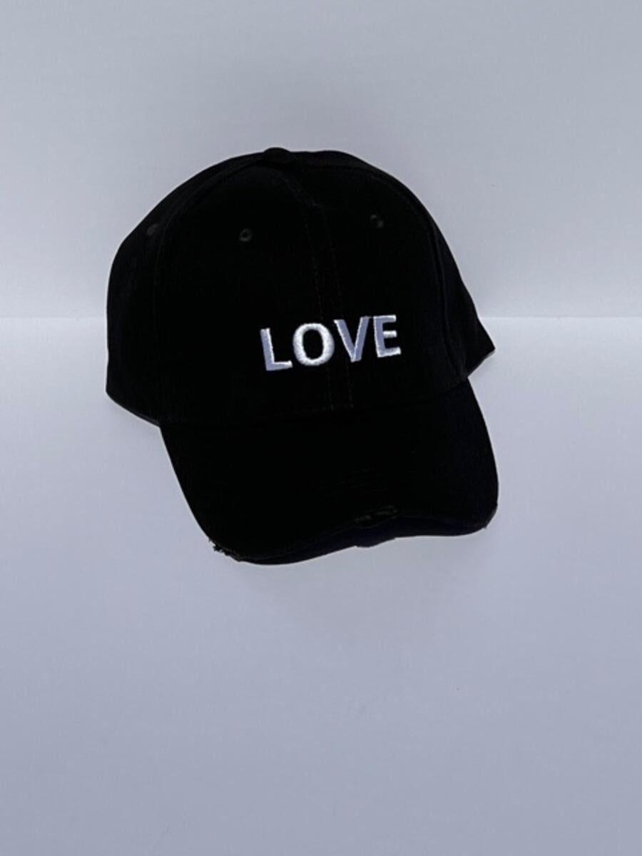 Black White Love Hat