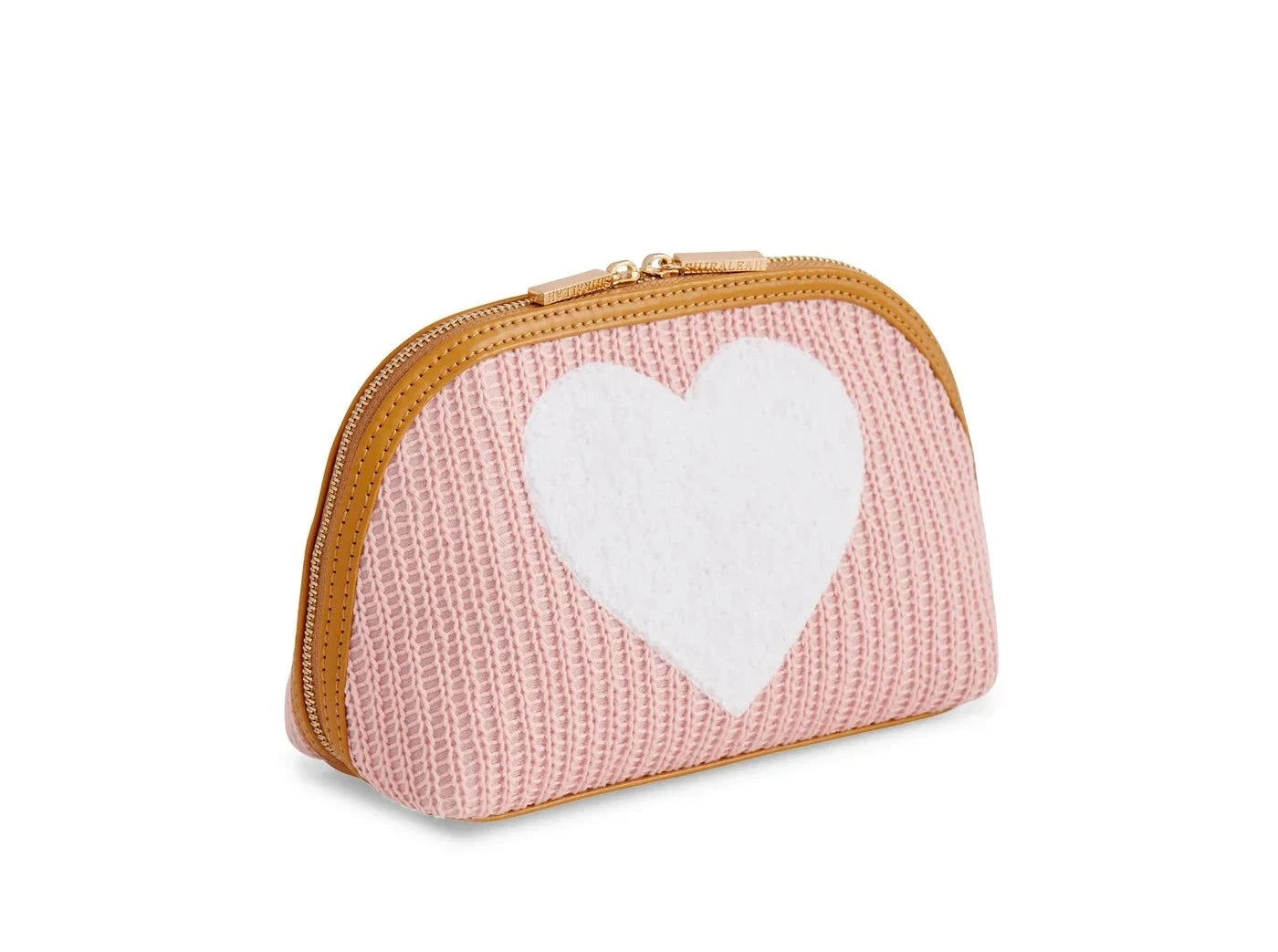Heart Knit Zip Pouch