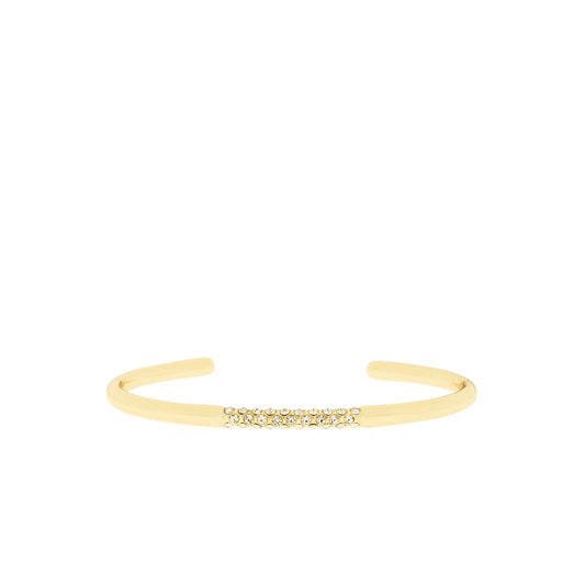 Pave stone cuff bracelet