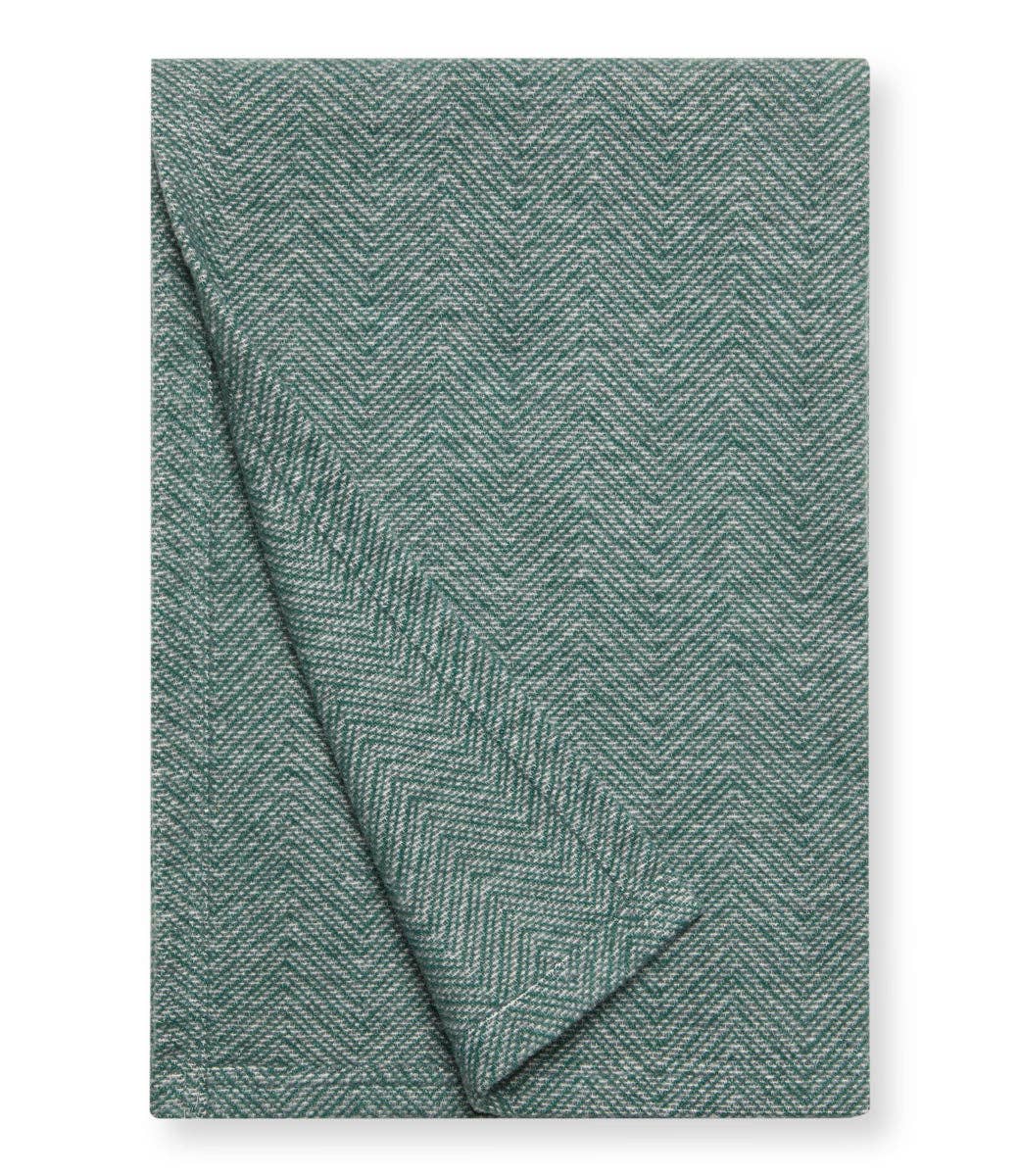 Evergreen Herringbone Shawl
