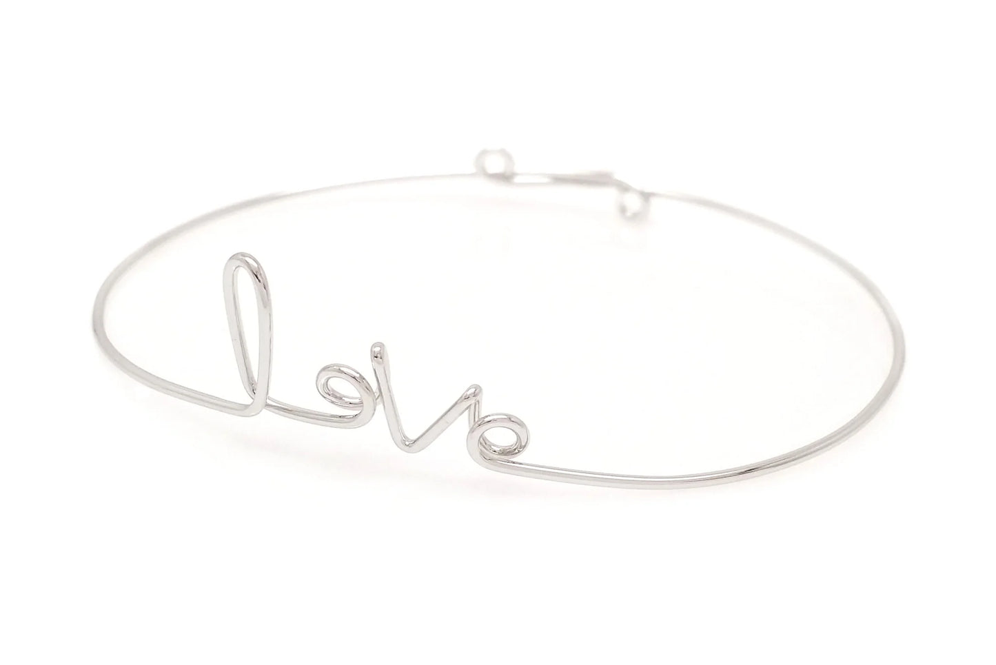 Cursive Love Bangle