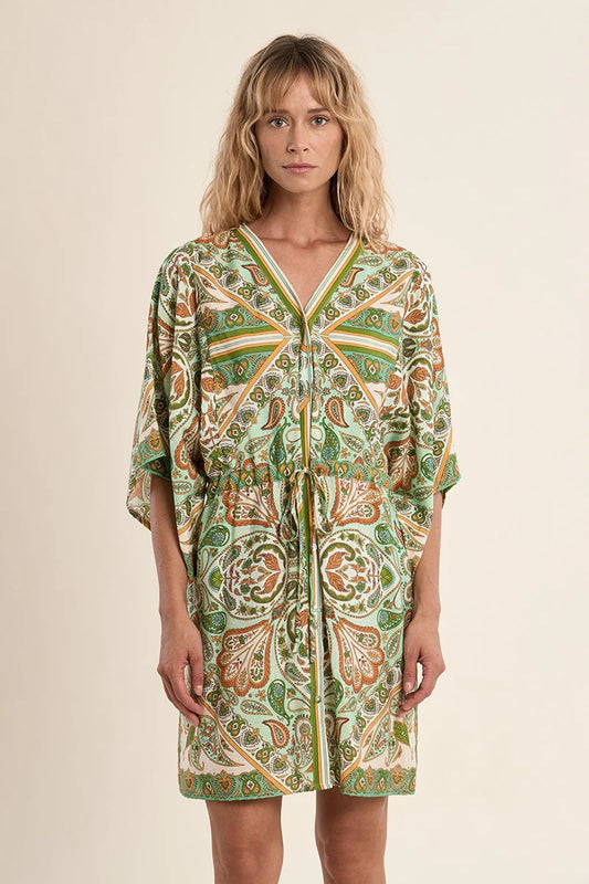 MB Green Kimono Dress