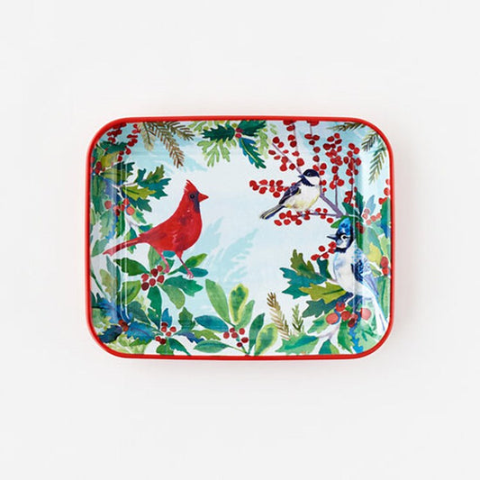 Holiday Bird Tray
