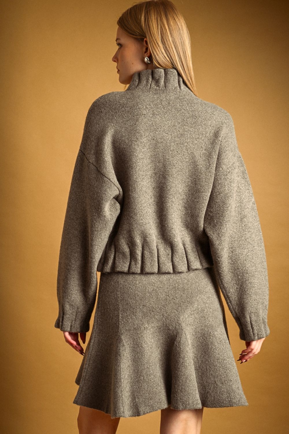 High Neck Grey Jacket