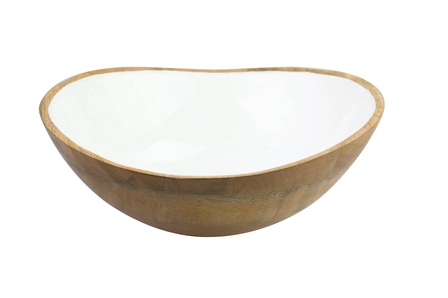 White Madras Bowl Lg