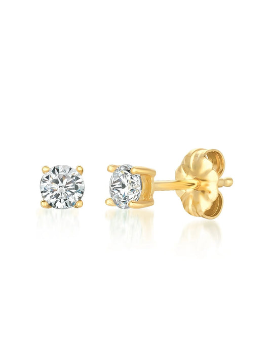 .25ct Brilliant Cut Stud Earrings in 18kt Gold - 300162E00CZ