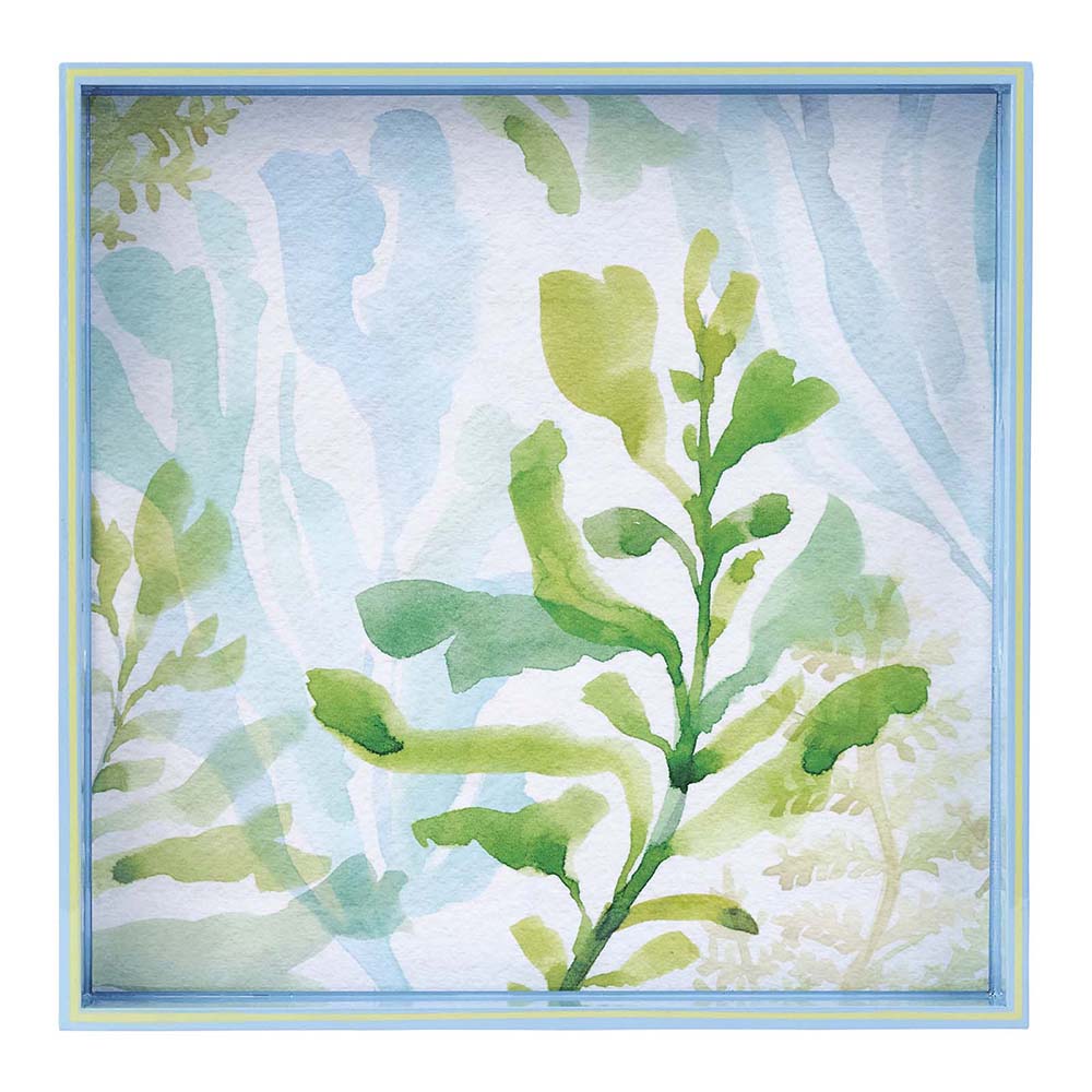 Sea Kelp Square Lacquer Serving Tray