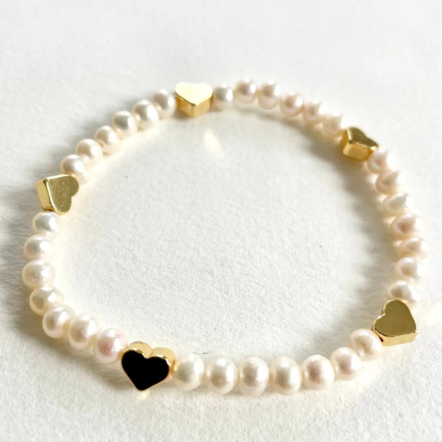 Heart Pearl Bracelet