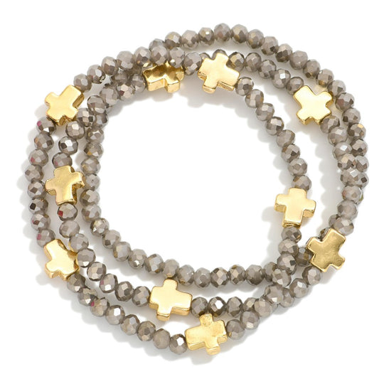 Bubble Cross Bracelets