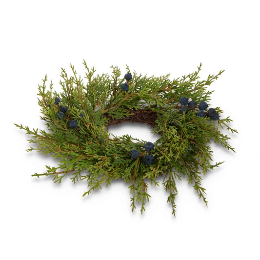 Juniper Mini Wreath-Candle Ring