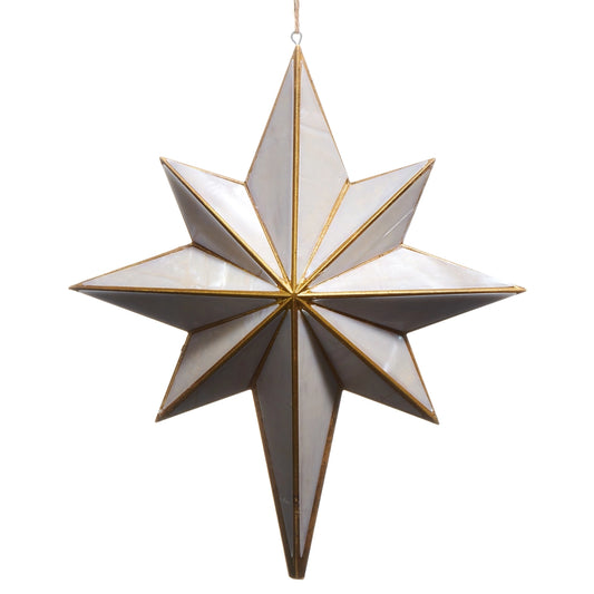 Capiz Star Ornament