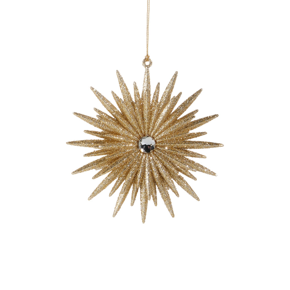 Glittered Starburst Ornament