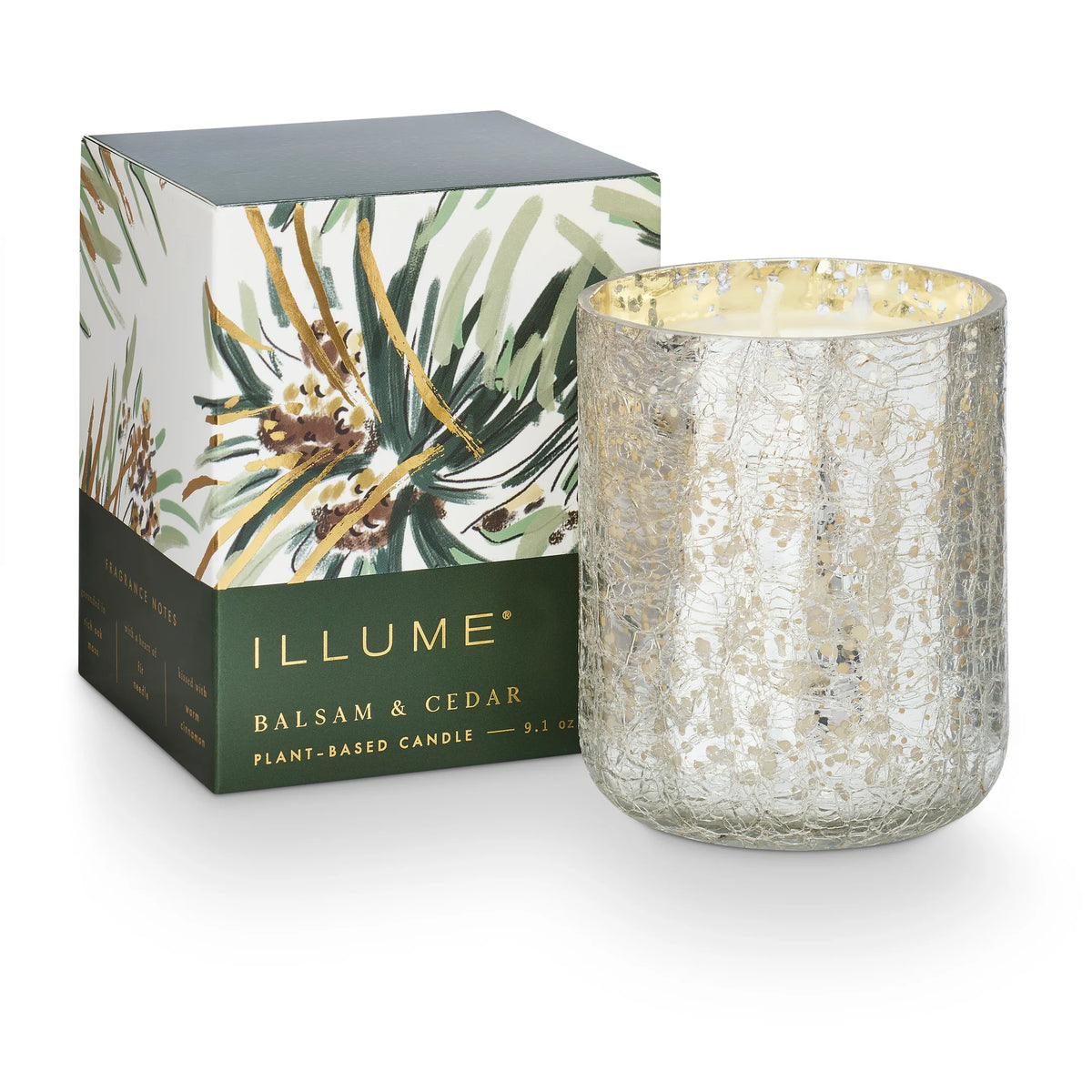 Balsam Cedar Sm Boxed Crackle Candle