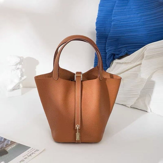 Leather Bucket Bag