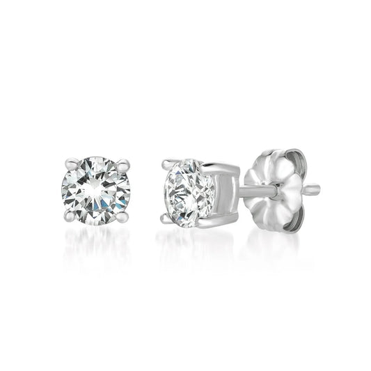 .75ct Brilliant Cut Stud Earrings in Platinum - 900164E00CZ