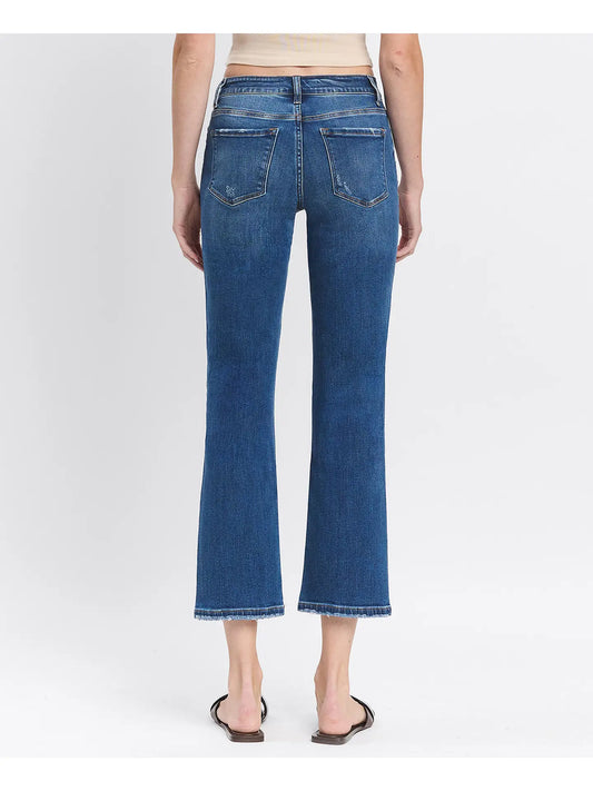 High Rise Ankle Straight Medium Jeans F5289