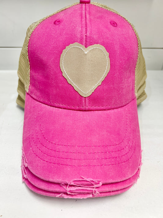 Heart Patch Hat