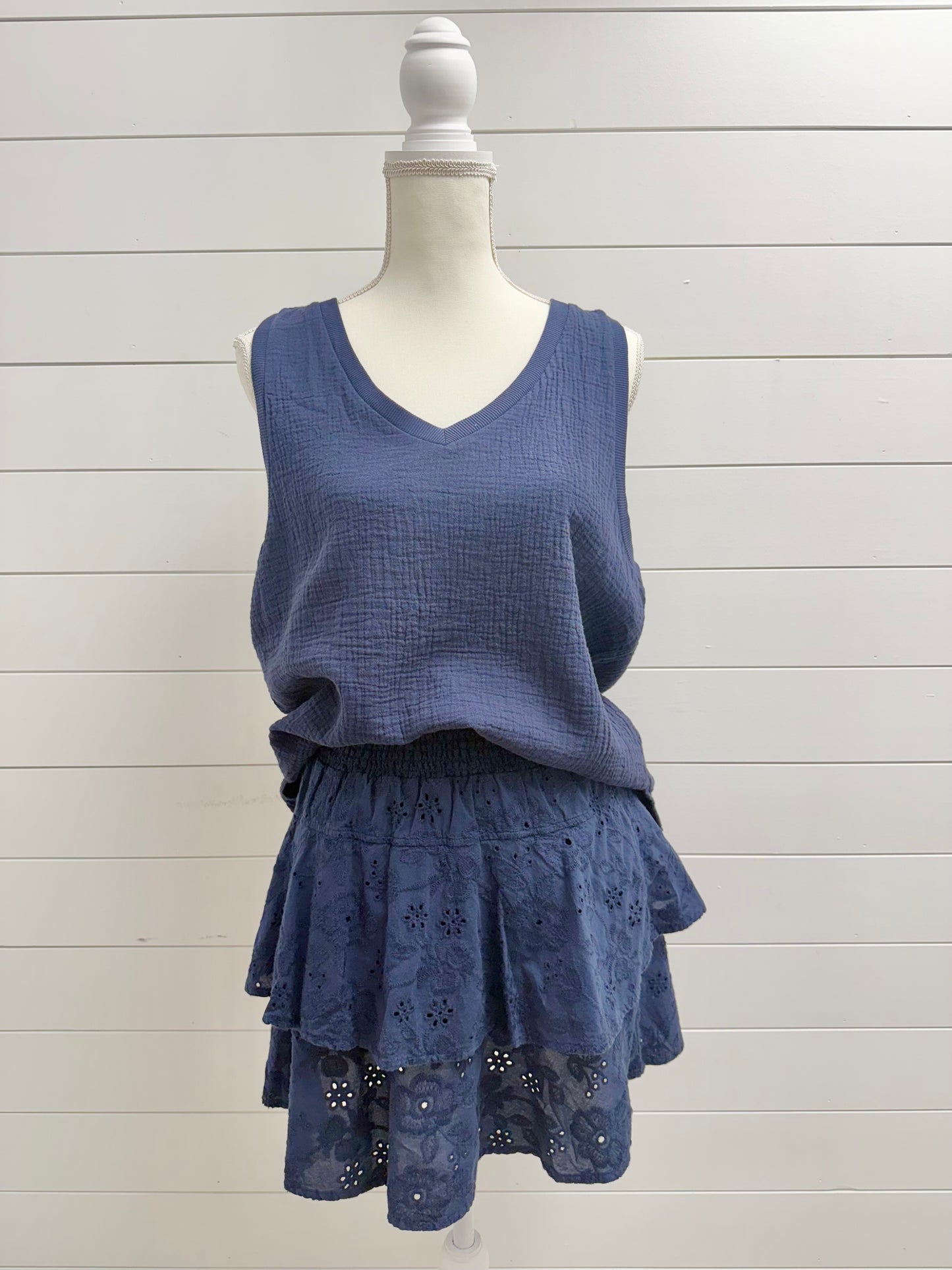 Seaside Short Tiered Skirt
