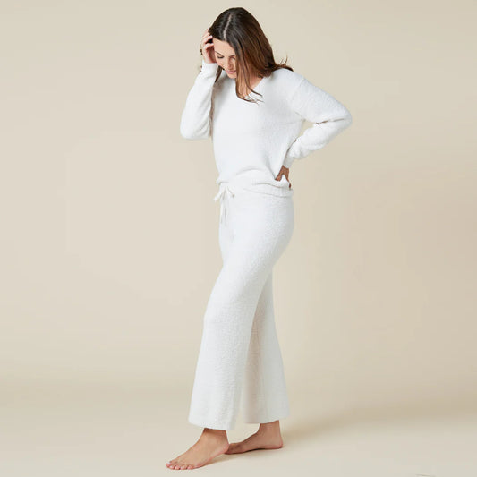 Almond Marshmallow V-Neck Lounge Set