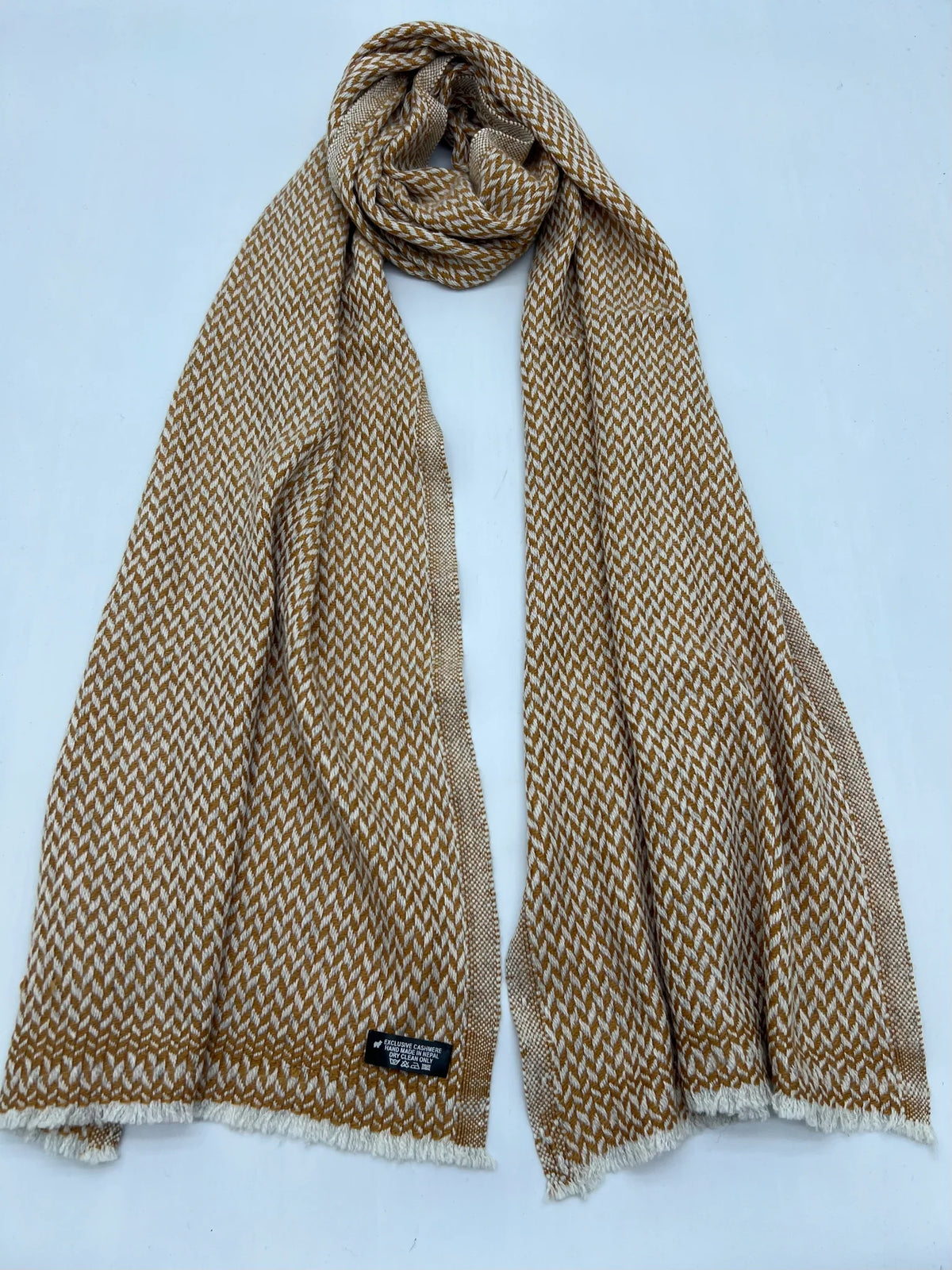 Mocha Grey Pattern Scarf