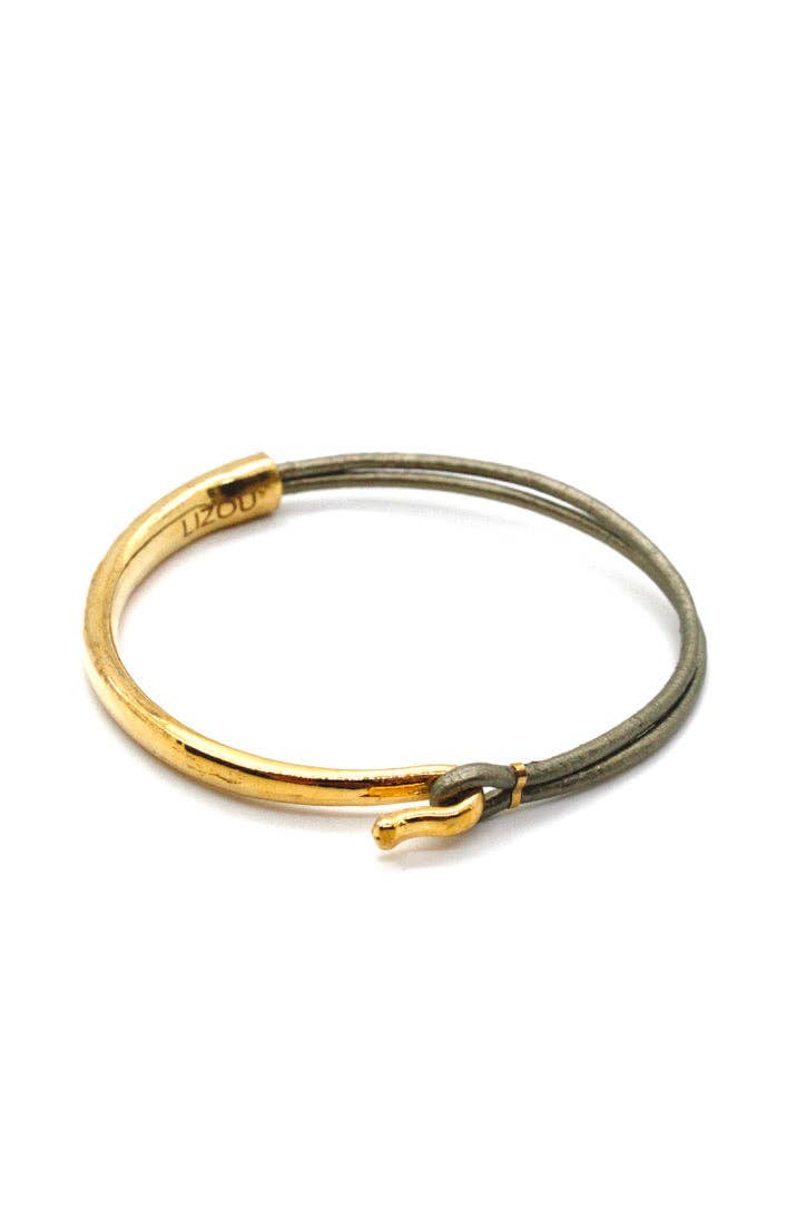 Sheen Leather Bangle Bracelet