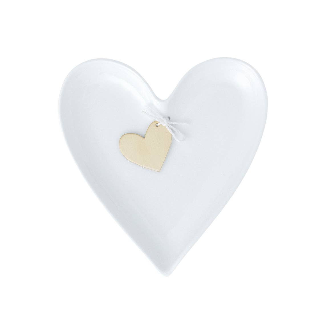 Heart of Gold Porcelain Plate