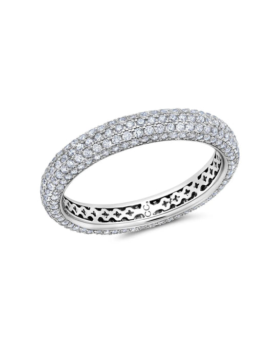 1.3ct Chamonix Pave Eternity Ring in Platinum - 9012700R60CZ