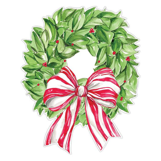 Christmas Wreath Berries  Striped Placemat