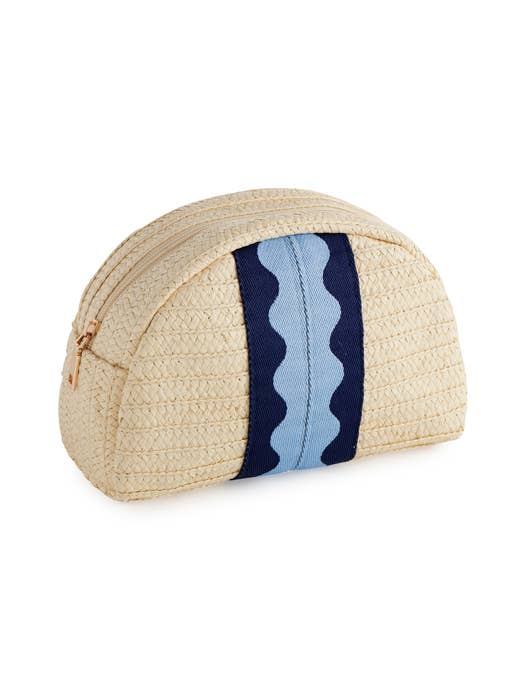 Marbella Blue Zip Pouch