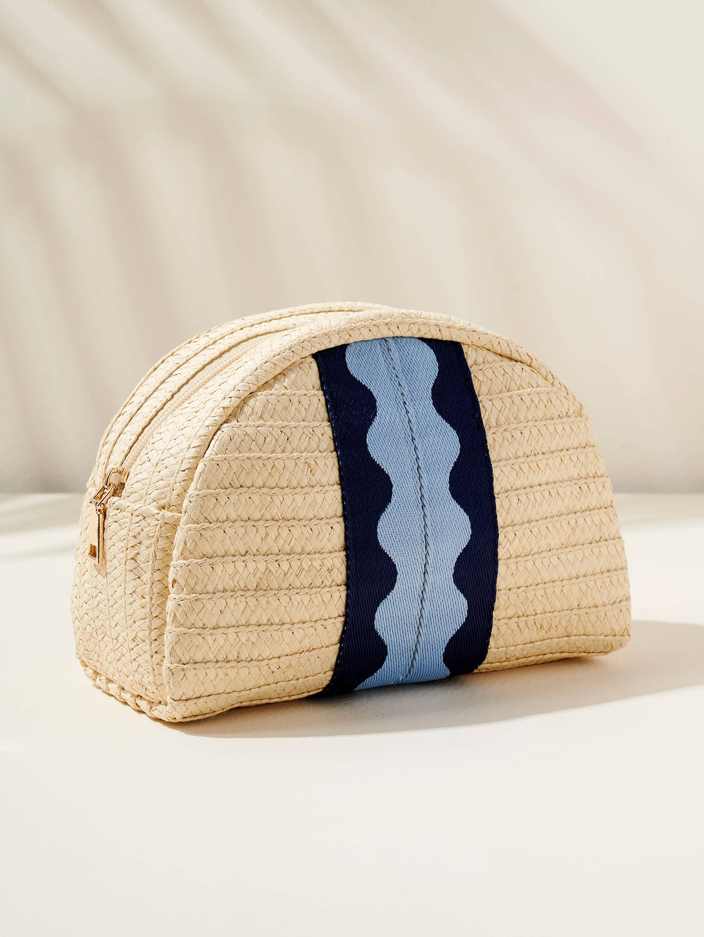 Marbella Blue Zip Pouch