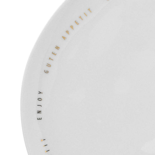 Bon Appetit Porcelain Plate