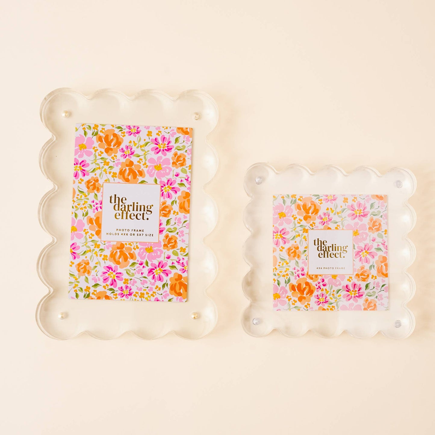 Clear Scalloped Square Frame