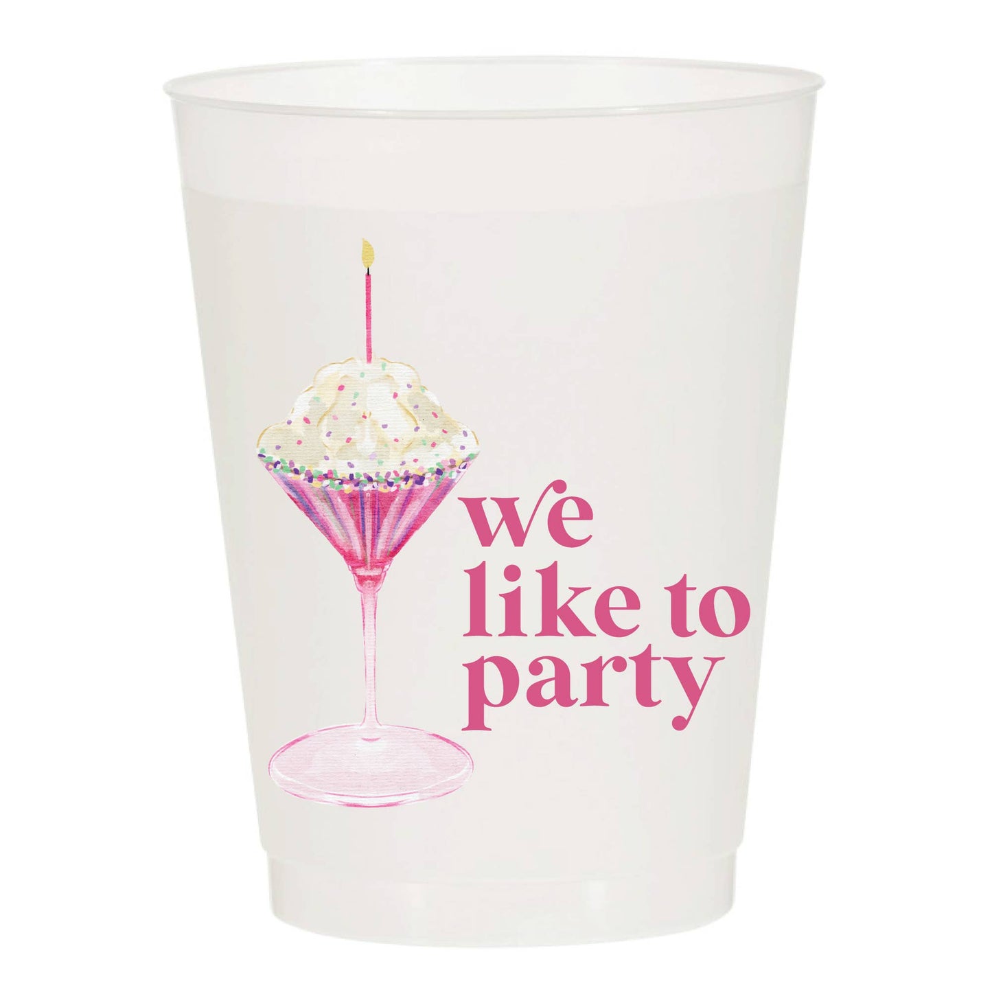 We Like To Party Martini 6pk Cups