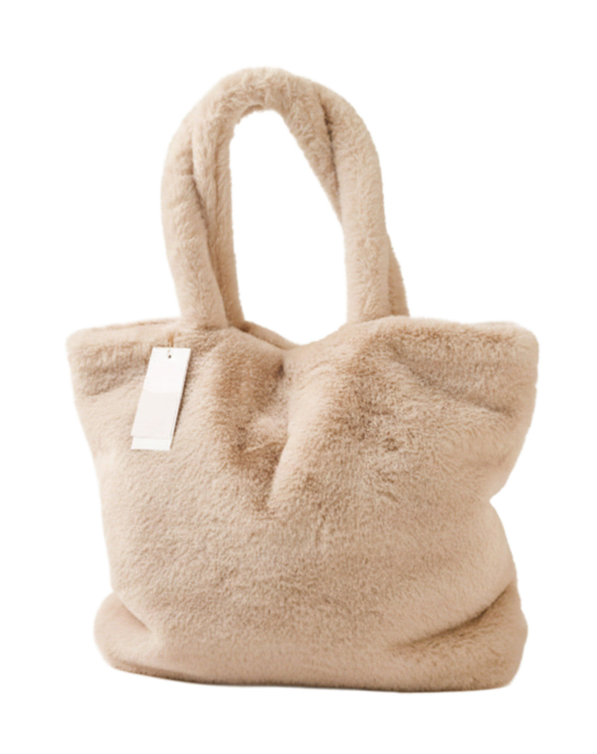 Chamonix Faux Fur Oatmeal Tote
