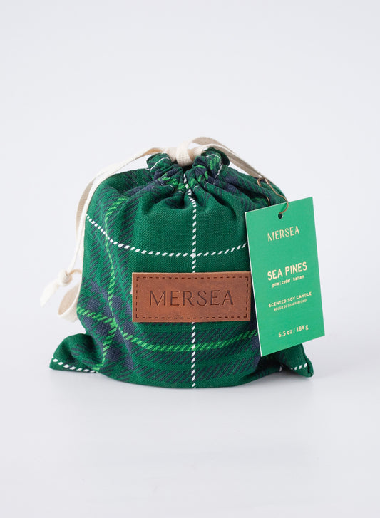Sea Pines Plaid Bagged Candle