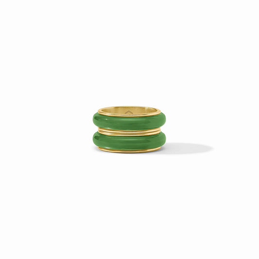 Palmetto Green Carnaby Duet 7 Ring