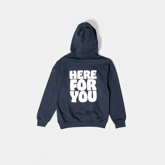 Here For You Navy Hoodie