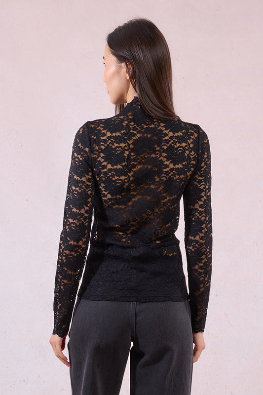 MB Black Lace Under Sweater