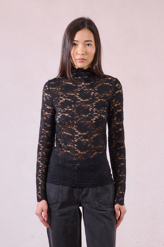 MB Black Lace Under Sweater