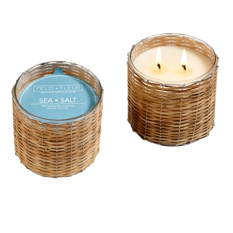 2 Wick Handwoven Candle