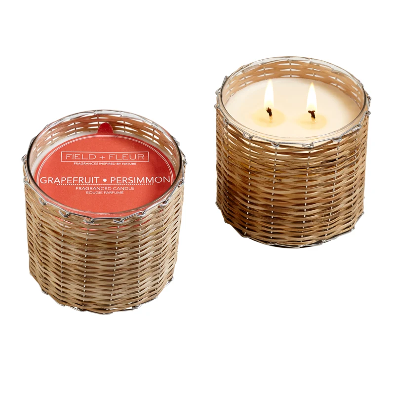 2 Wick Handwoven Candle