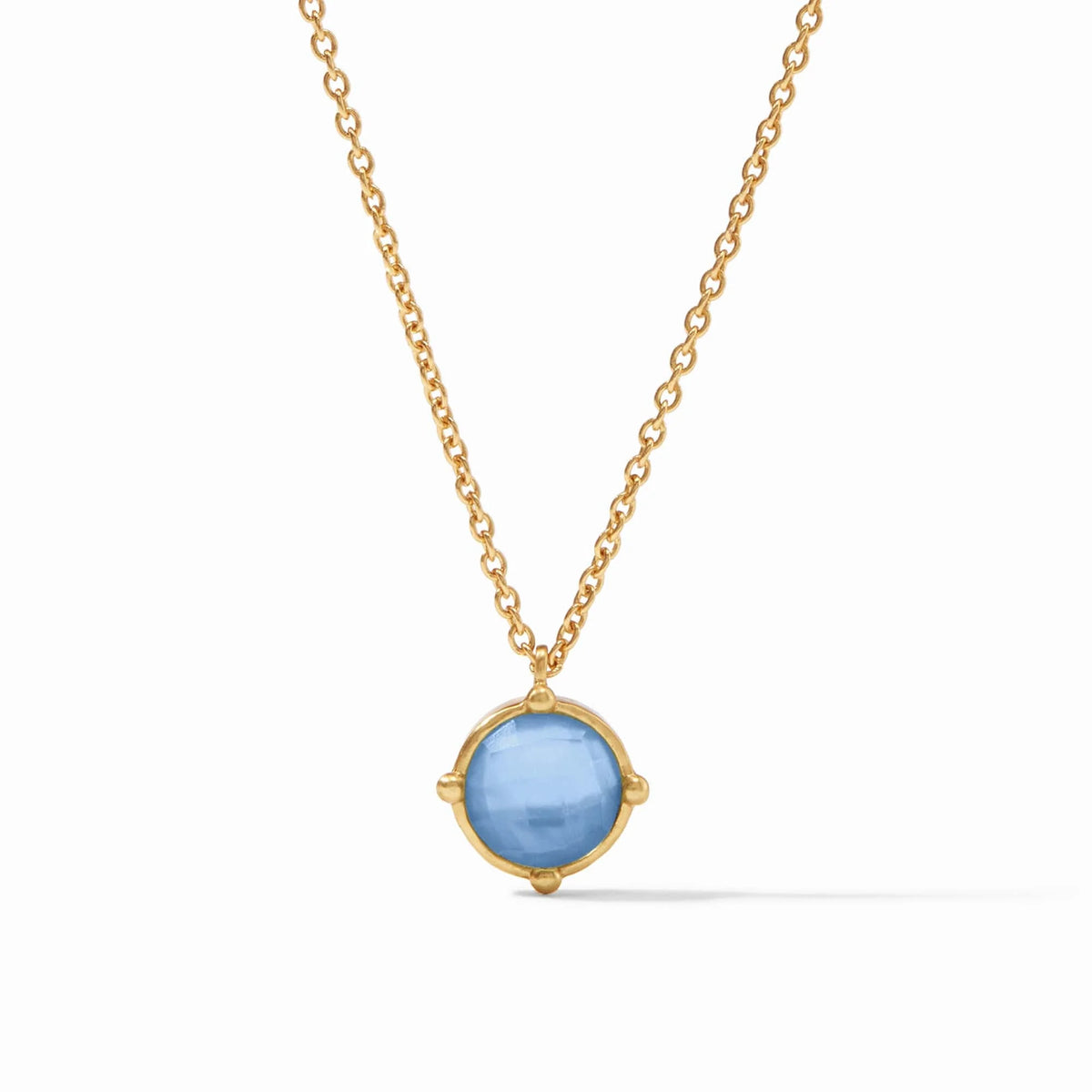 Honeybee Solitaire Chalcedony Necklace