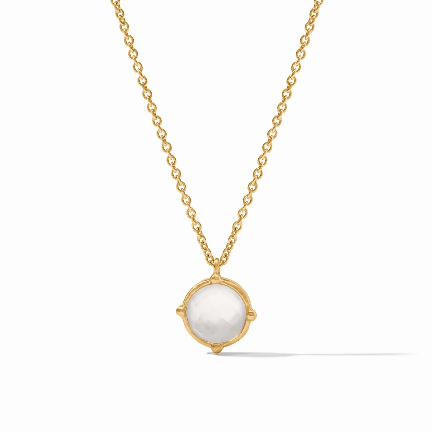 Honeybee Solitaire Clear Necklace