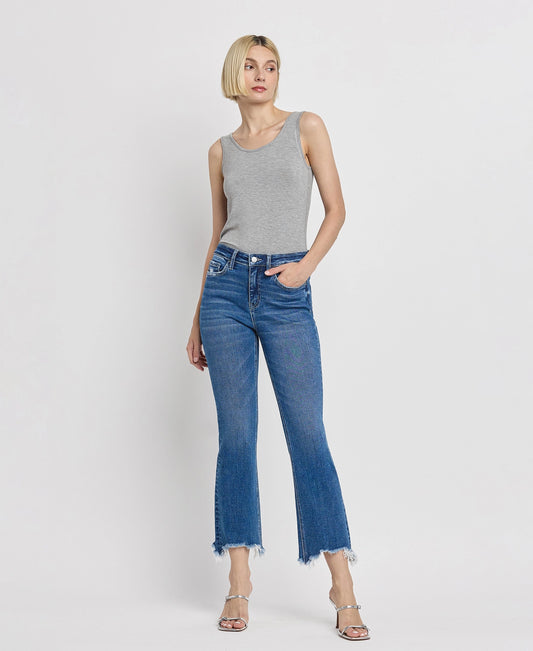 High Rise Kick Flare Jeans F5740