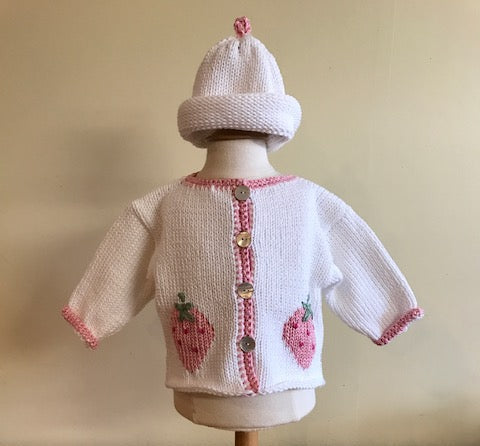 Strawberry Baby Cardigan