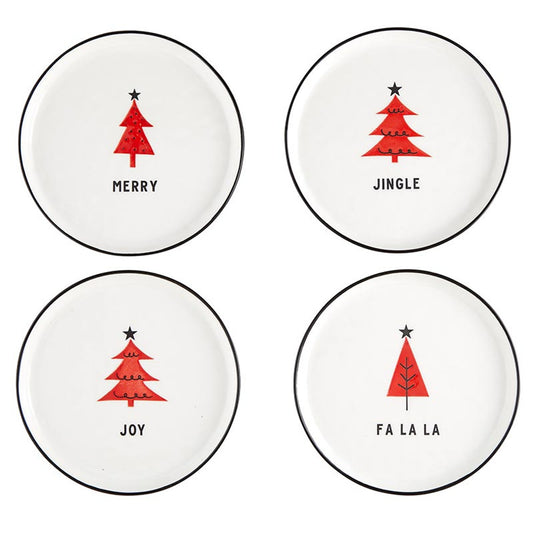 Joy Falala Merry Jingle Plates