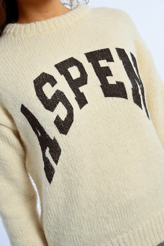 MB Cream Aspen Sweater