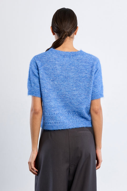 Blue Short Sleeve MB Sweater