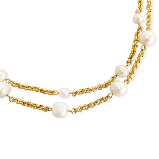 Pearl Double Necklace
