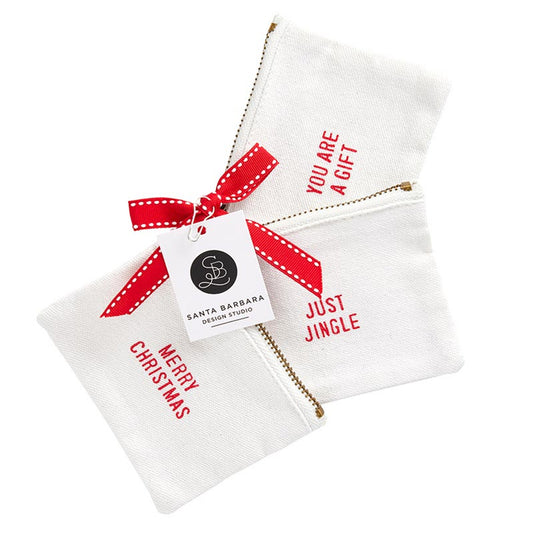 Red Merry Christmas Pouches
